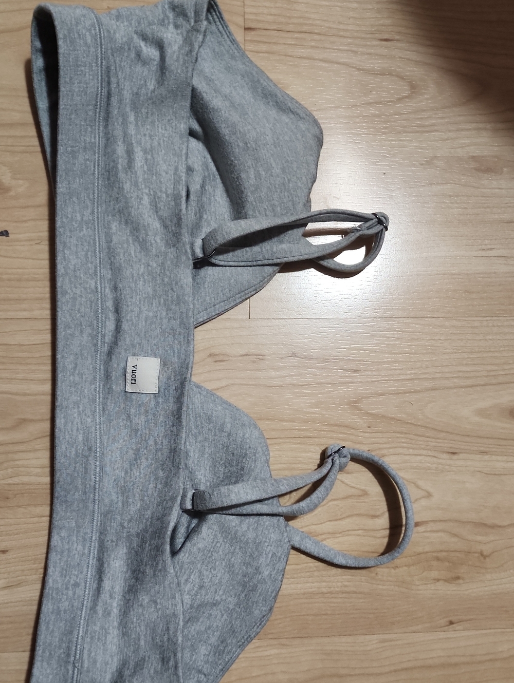 Vuori Light Gray Seamless Bralette
